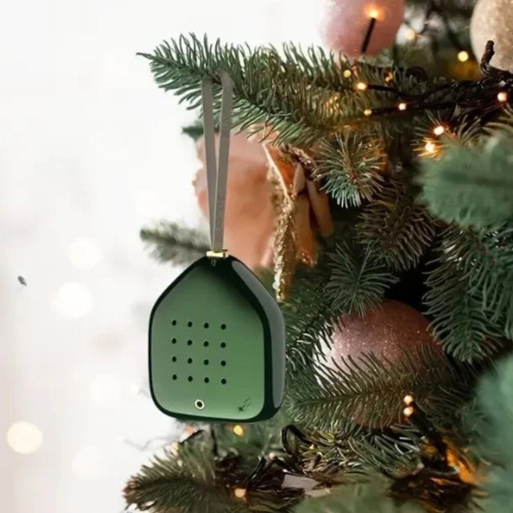 Zwitscherbox - Kerstbal Jingle Bells Groen met Kerstgeluiden en Bewegingssensor 6x7cm Zwitscherbox - Kerstbal Jingle Bells Groen met Kerstgeluiden en Bewegingssensor 6x7cm