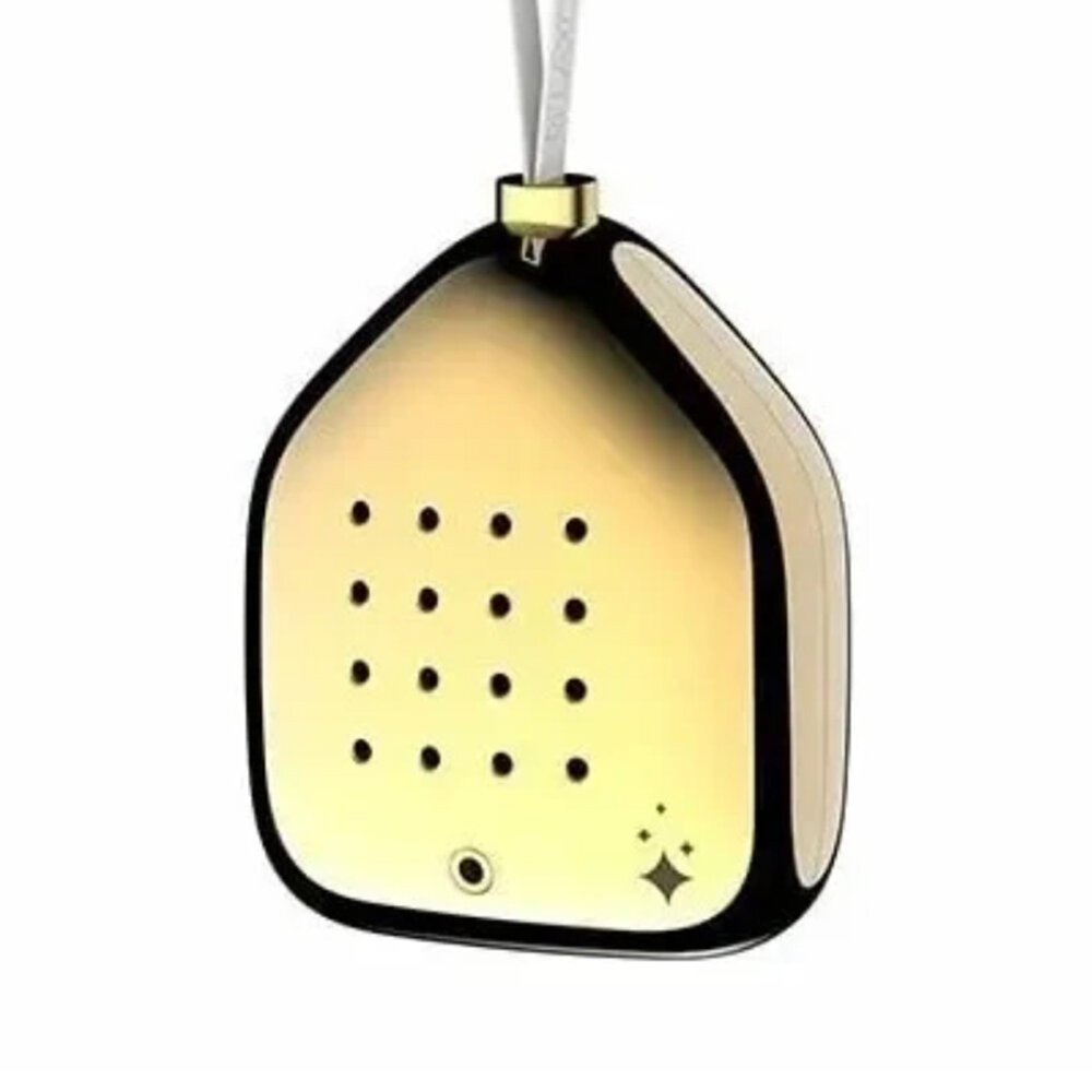 Zwitscherbox - Kerstbal Jingle Bells Goud met Kerstgeluiden en Bewegingssensor 6x7cm Zwitscherbox - Kerstbal Jingle Bells Goud met Kerstgeluiden en Bewegingssensor 6x7cm