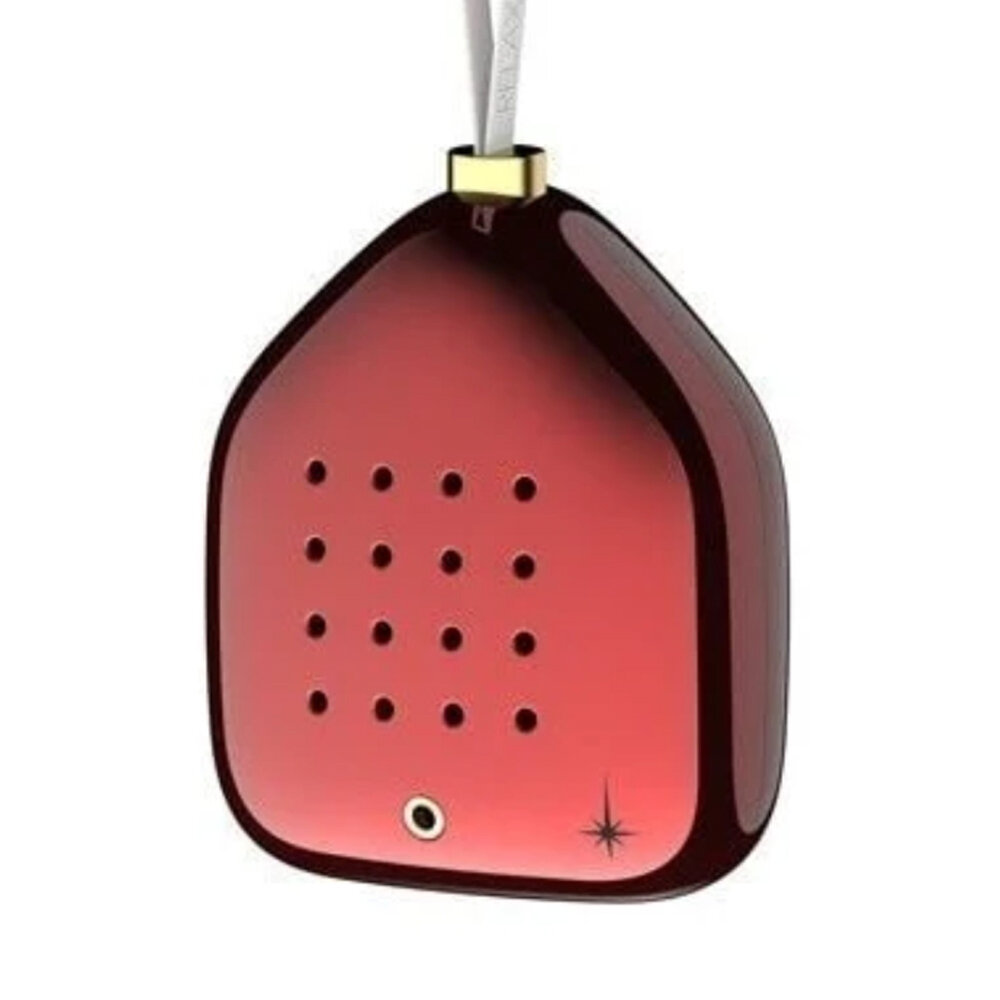 Zwitscherbox - Kerstbal Jingle Bells Rood met Kerstgeluiden en Bewegingssensor 6x7cm Zwitscherbox - Kerstbal Jingle Bells Rood met Kerstgeluiden en Bewegingssensor 6x7cm