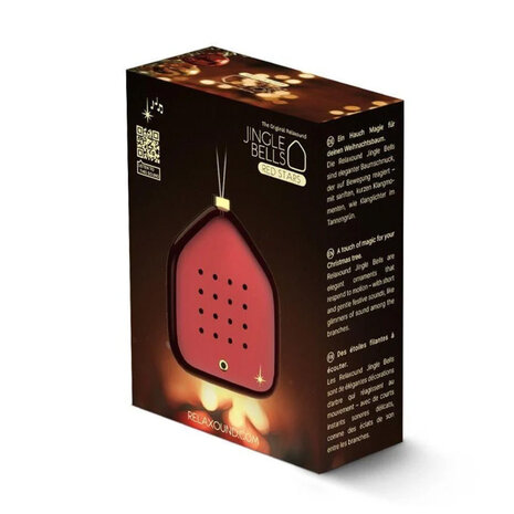 Zwitscherbox - Kerstbal Jingle Bells Rood met Kerstgeluiden en Bewegingssensor 6x7cm Zwitscherbox - Kerstbal Jingle Bells Rood met Kerstgeluiden en Bewegingssensor 6x7cm