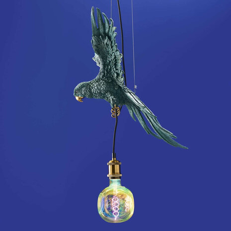 Melting Pot - Hanglamp Papegaai Percy Groen – Tropische Dierenlamp 50x57x25cm Melting Pot - Hanglamp Papegaai Percy Groen – Tropische Dierenlamp 50x57x25cm