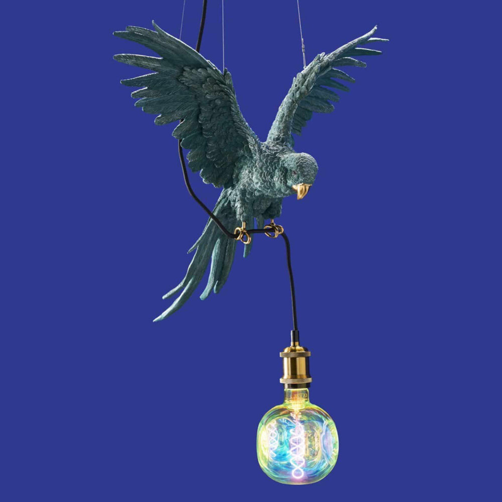 Melting Pot - Hanglamp Papegaai Percy Groen – Tropische Dierenlamp 50x57x25cm Melting Pot - Hanglamp Papegaai Percy Groen – Tropische Dierenlamp 50x57x25cm