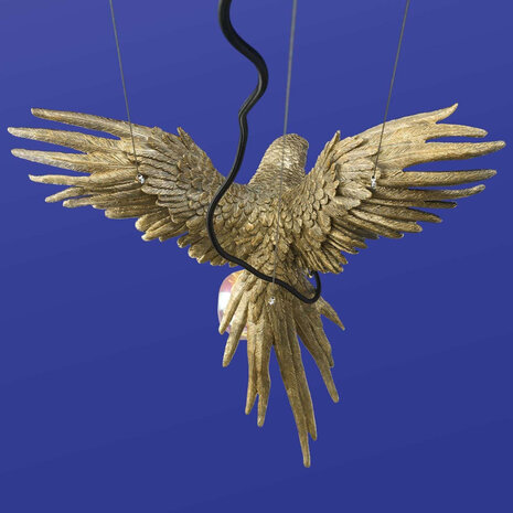 Melting Pot - Hanglamp Papegaai Percy Goud– Design Dierenlamp 50x57x25cm Melting Pot - Hanglamp Papegaai Percy Goud– Design Dierenlamp 50x57x25cm