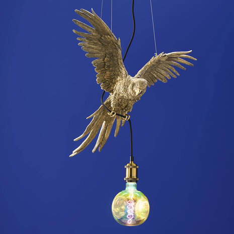 Melting Pot - Hanglamp Papegaai Percy Goud– Design Dierenlamp 50x57x25cm Melting Pot - Hanglamp Papegaai Percy Goud– Design Dierenlamp 50x57x25cm
