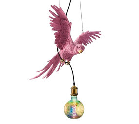 Melting Pot - Hanglamp Papegaai Percy Roze 50x57cm Melting Pot - Hanglamp Papegaai Percy Roze 50x57cm