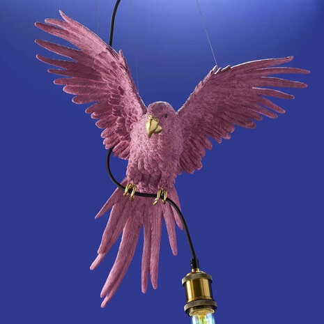 Melting Pot - Hanglamp Papegaai Percy Roze– Dierenlamp 50x57x25cm