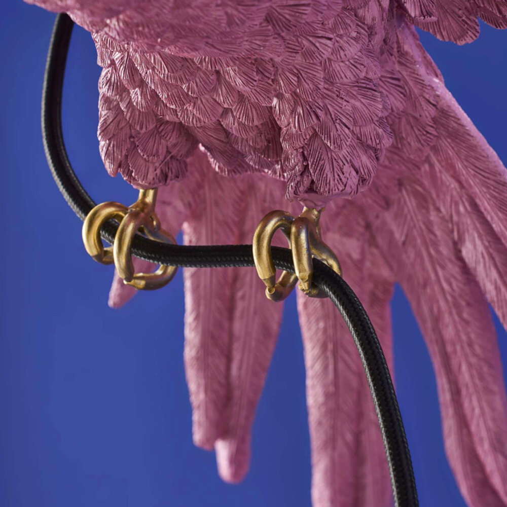 Melting Pot - Hanglamp Papegaai Percy Roze– Dierenlamp 50x57x25cm