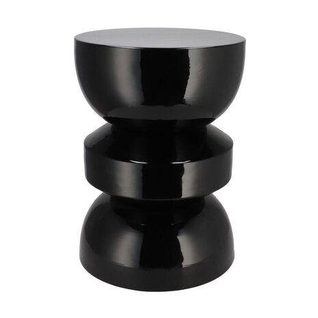 Melting Pot - Bijzettafel Sephora Rond Zwart Metaal 32x45cm Melting Pot - Bijzettafel Sephora Rond Zwart Metaal 32x45cm