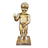 Melting Pot - Manneken Pis F*ck You Beeld Antiek Goud Polystone 20x45cm Melting Pot - Manneken Pis F*ck You Beeld Antiek Goud Polystone 20x45cm