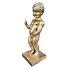 Melting Pot - Manneken Pis F*ck You Beeld Antiek Goud Polystone 20x45cm Melting Pot - Manneken Pis F*ck You Beeld Antiek Goud Polystone 20x45cm