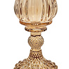 Melting Pot - Waxinehouder Tulp Lichtbruin Glas 8x15cm Melting Pot - Waxinehouder Tulp Lichtbruin Glas 8x15cm