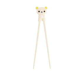 Tokyo Design Studio - Kinder Eetstokjes met Beertje Wit 22cm
