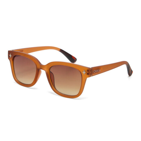Okkia - Zonnebril GIOVANNI Translucent Bruin met Bruine Glazen OK012-TBR Okkia - Zonnebril GIOVANNI Translucent Bruin met Bruine Glazen OK012-TBR