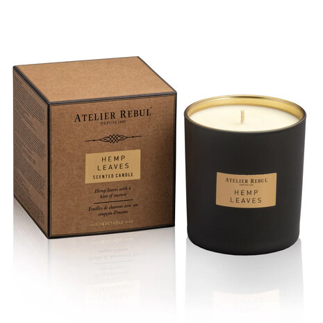 Atelier Rebul - Geurkaars Hemp Leaves Kruidig & Houtig 210gr Atelier Rebul - Geurkaars Hemp Leaves Kruidig & Houtig 210gr