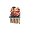 Melting Pot - Sieradendoosje Kerstcadeau Rood Groen met Goud Metaal 3x5cm Melting Pot - Sieradendoosje Kerstcadeau Rood Groen met Goud Metaal 3x5cm