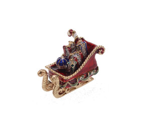 Melting Pot - Sieradendoosje Arrenslee Kerst Metaal 5x3x5cm Melting Pot - Sieradendoosje Arrenslee Kerst Metaal 5x3x5cm