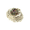 Melting Pot - Sieradendoosje Ovaal Vlinder Wit Goud Metaal 5x4x3cm Melting Pot - Sieradendoosje Ovaal Vlinder Wit Goud Metaal 5x4x3cm