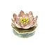 Sieradendoosje Lotusbloem Multicolor Metaal 5x4cm Sieradendoosje Lotusbloem Multicolor Metaal 5x4cm