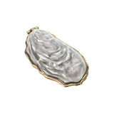 Melting Pot - Sieradendoosje Oester Parelmoer Goud Metaal 7x4x2cm Melting Pot - Sieradendoosje Oester Parelmoer Goud Metaal 7x4x2cm