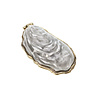 Melting Pot - Sieradendoosje Oester Parelmoer Wit Goud Metaal 7x4x2cm Melting Pot - Sieradendoosje Oester Parelmoer Wit Goud Metaal 7x4x2cm