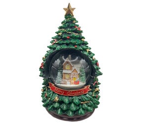 Colmore - Kerstboompje Muziekdoos en Sneeuwbol met Licht 15x25cm Colmore - Kerstboompje Muziekdoos en Sneeuwbol met Licht 15x25cm