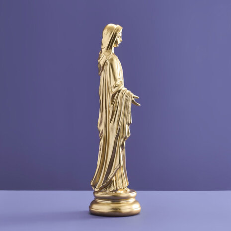 Werns - Beeld Maria Madonna Goud Polyresin 12x34cm Werns - Beeld Maria Madonna Goud Polyresin 12x34cm