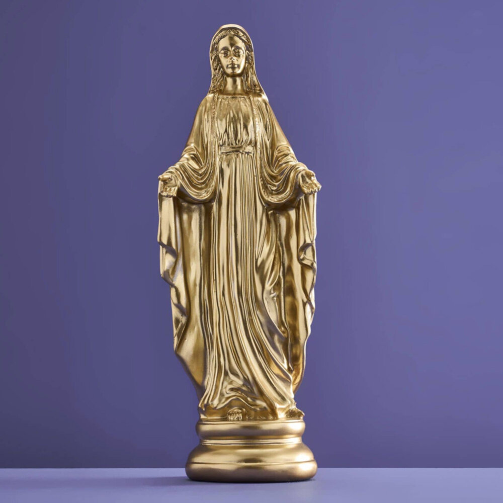 Werns - Beeld Maria Madonna Goud Polyresin 12x34cm Werns - Beeld Maria Madonna Goud Polyresin 12x34cm
