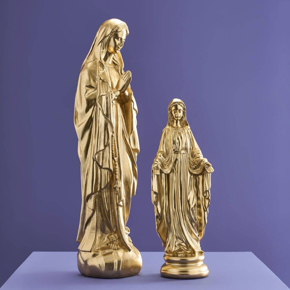 Werns - Beeld Maria Madonna Goud Polyresin 14x48cm Werns - Beeld Maria Madonna Goud Polyresin 14x48cm