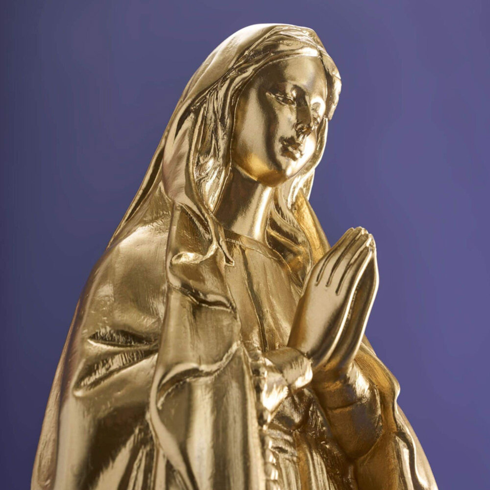 Werns - Beeld Maria Madonna Goud Polyresin 14x48cm Werns - Beeld Maria Madonna Goud Polyresin 14x48cm