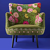 Melting Pot - Fauteuil Bloemen Groen Multicolor https://www.meltingpotamsterdam.nl/fauteuil-jungle-love-panter.html