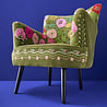 Melting Pot - Fauteuil Bloemen Groen Multicolor https://www.meltingpotamsterdam.nl/fauteuil-jungle-love-panter.html
