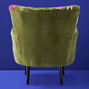 Melting Pot - Fauteuil Bloemen Groen Multicolor https://www.meltingpotamsterdam.nl/fauteuil-jungle-love-panter.html