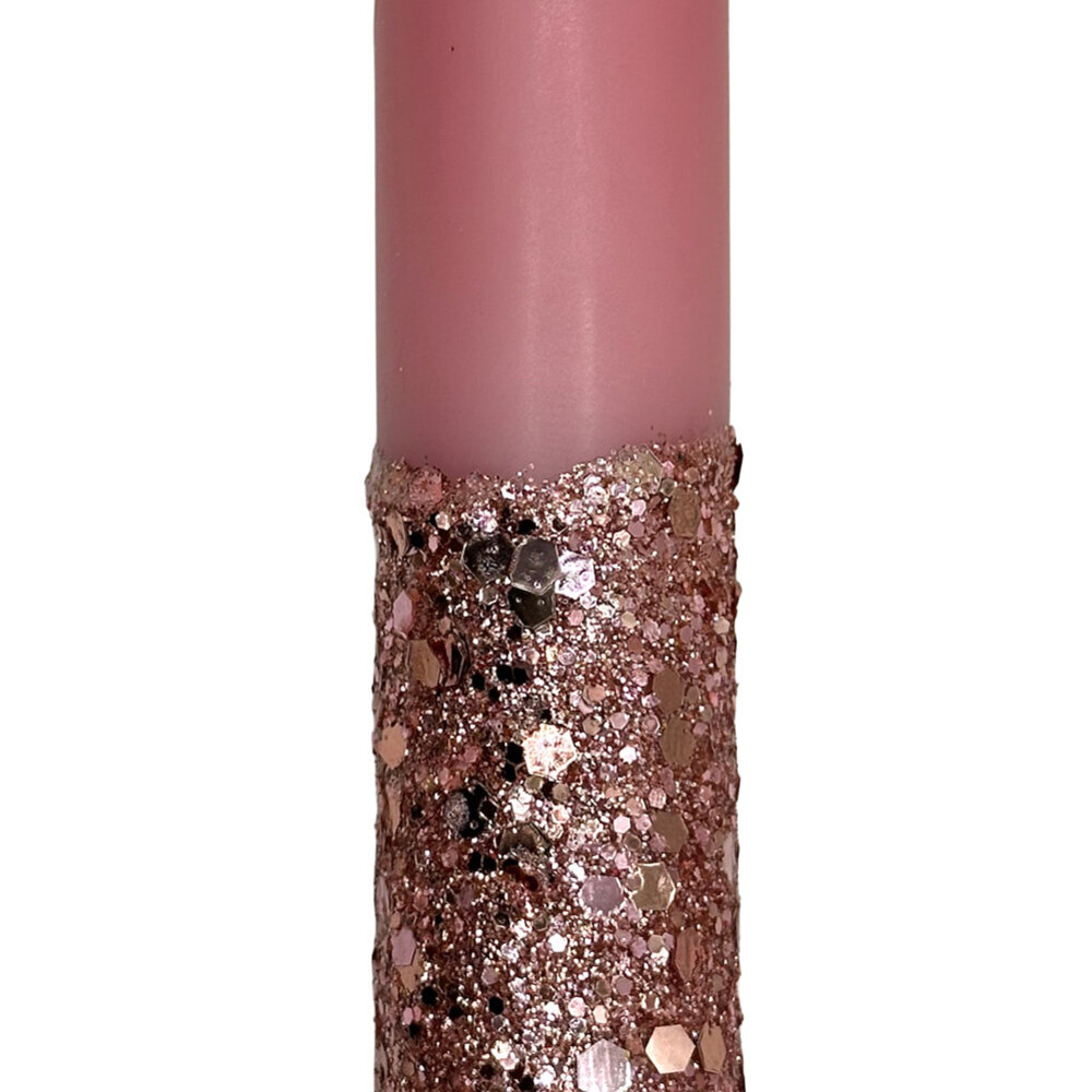 Melting Pot - LED-Kaars Candy Oud Roze Grote Glitters 25cm met Timer Melting Pot - LED-Kaars Candy Oud Roze Grote Glitters 25cm met Timer