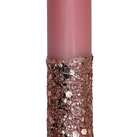 Melting Pot - LED-Kaars Candy Oud Roze Grote Glitters 25cm met Timer Melting Pot - LED-Kaars Candy Oud Roze Grote Glitters 25cm met Timer