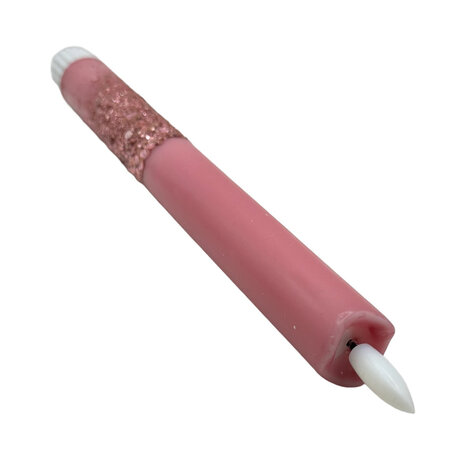 Melting Pot - LED-Kaars Candy Oud Roze Grote Glitters 25cm met Timer Melting Pot - LED-Kaars Candy Oud Roze Grote Glitters 25cm met Timer