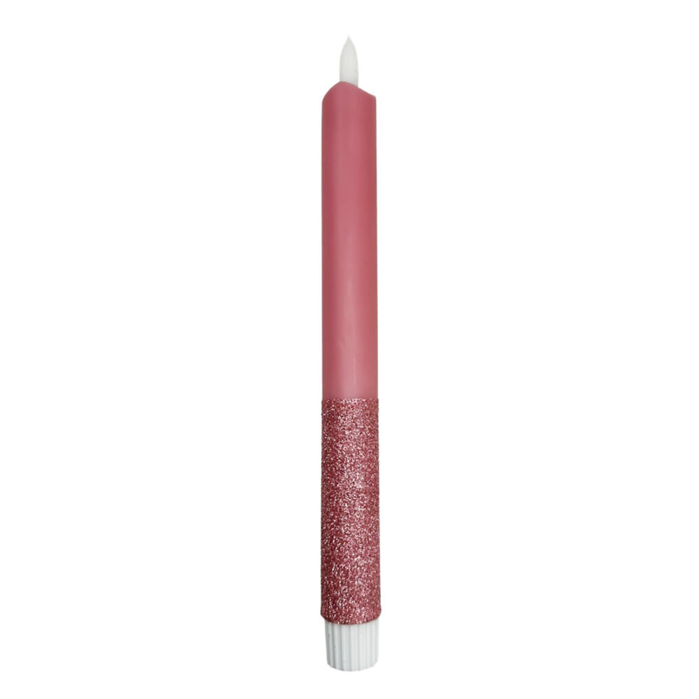 Melting Pot - LED-Kaars Candy Oud Roze Fijne Glitters 25cm met Timer Melting Pot - LED-Kaars Candy Oud Roze Fijne Glitters 25cm met Timer