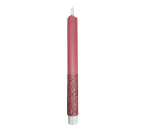Melting Pot - LED-Kaars Candy Oud Roze Fijne Glitters 25cm met Timer Melting Pot - LED-Kaars Candy Oud Roze Fijne Glitters 25cm met Timer