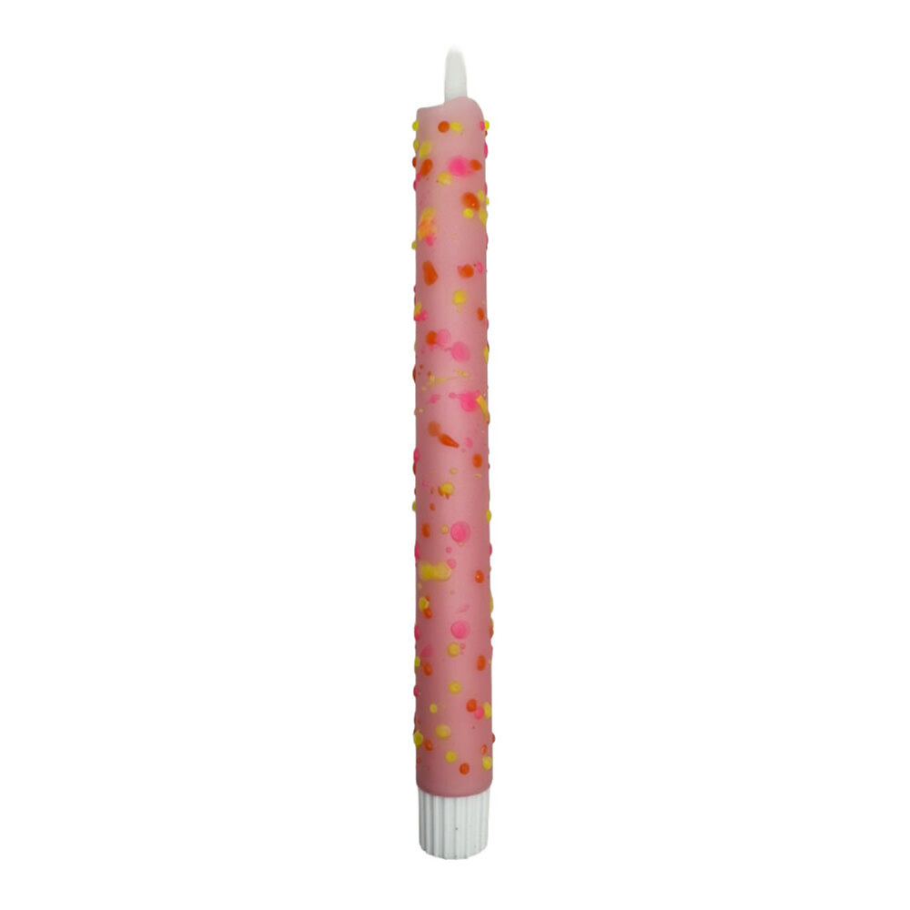 Melting Pot - LED-Kaars Candy Oud Roze-Bubbels Multicolor 25cm met Timer Melting Pot - LED-Kaars Candy Oud Roze-Bubbels Multicolor 25cm met Timer