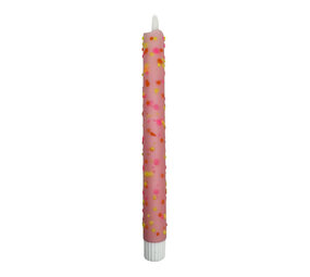 Melting Pot - LED-Kaars Candy Oud Roze-Bubbels Multi 25cm met Timer Melting Pot - LED-Kaars Candy Oud Roze-Bubbels Multi 25cm met Timer
