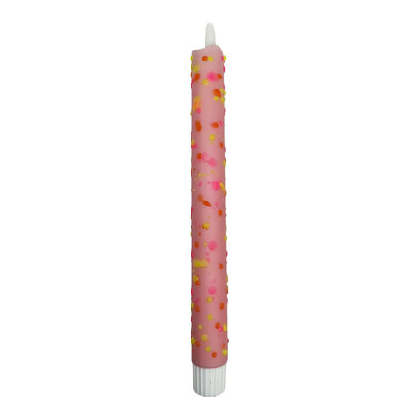 Melting Pot - LED-Kaars Candy Oud Roze-Bubbels Multicolor 25cm met Timer Melting Pot - LED-Kaars Candy Oud Roze-Bubbels Multicolor 25cm met Timer