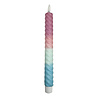 Melting Pot - LED-Kaars Candy Swirl Lila-Turquoise-Blauw 25cm met Timer Melting Pot - LED-Kaars Candy Swirl Lila-Turquoise-Blauw 25cm met Timer