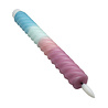 Melting Pot - LED-Kaars Candy Swirl Lila-Turquoise-Blauw 25cm met Timer Melting Pot - LED-Kaars Candy Swirl Lila-Turquoise-Blauw 25cm met Timer
