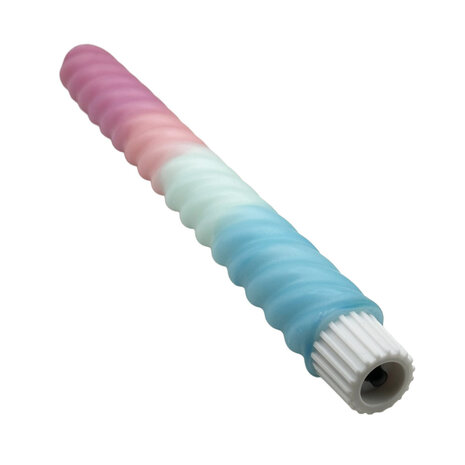 Melting Pot - LED-Kaars Candy Swirl Lila-Turquoise-Blauw 25cm met Timer Melting Pot - LED-Kaars Candy Swirl Lila-Turquoise-Blauw 25cm met Timer