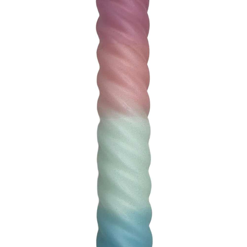 Melting Pot - LED-Kaars Candy Swirl Lila-Turquoise-Blauw 25cm met Timer Melting Pot - LED-Kaars Candy Swirl Lila-Turquoise-Blauw 25cm met Timer