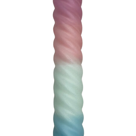 Melting Pot - LED-Kaars Candy Swirl Lila-Turquoise-Blauw 25cm met Timer Melting Pot - LED-Kaars Candy Swirl Lila-Turquoise-Blauw 25cm met Timer