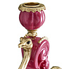 Melting Pot - Kandelaar Struisvogel Franz Josef Magenta Goud Handbeschilderd 20x14x41cm Melting Pot - Kandelaar Struisvogel Franz Josef Magenta Goud Handbeschilderd 20x14x41cm
