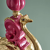Melting Pot - Kandelaar Struisvogel Franz Josef Magenta Goud Handbeschilderd 20x14x41cm Melting Pot - Kandelaar Struisvogel Franz Josef Magenta Goud Handbeschilderd 20x14x41cm