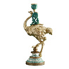 Melting Pot - Kandelaar Struisvogel Franz Josef Turquoise Goud Handbeschilderd 20x14x41cm Melting Pot - Kandelaar Struisvogel Franz Josef Turquoise Goud Handbeschilderd 20x14x41cm