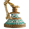 Melting Pot - Kandelaar Struisvogel Franz Josef Turquoise Goud Handbeschilderd 20x14x41cm Melting Pot - Kandelaar Struisvogel Franz Josef Turquoise Goud Handbeschilderd 20x14x41cm