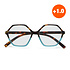 Leesbril VENEZIA Hexagon Havana Blue OK036HB